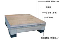 亞強(qiáng)體育施工案例:木地板結(jié)構(gòu),